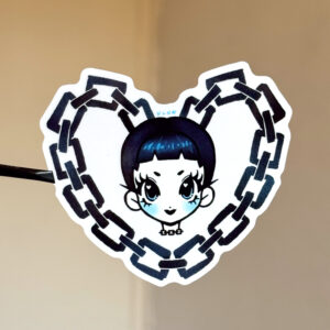 Chain Hair Girl Sticker