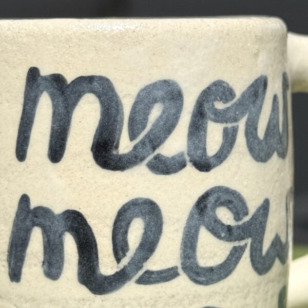 Black Meow Mug - Image 3