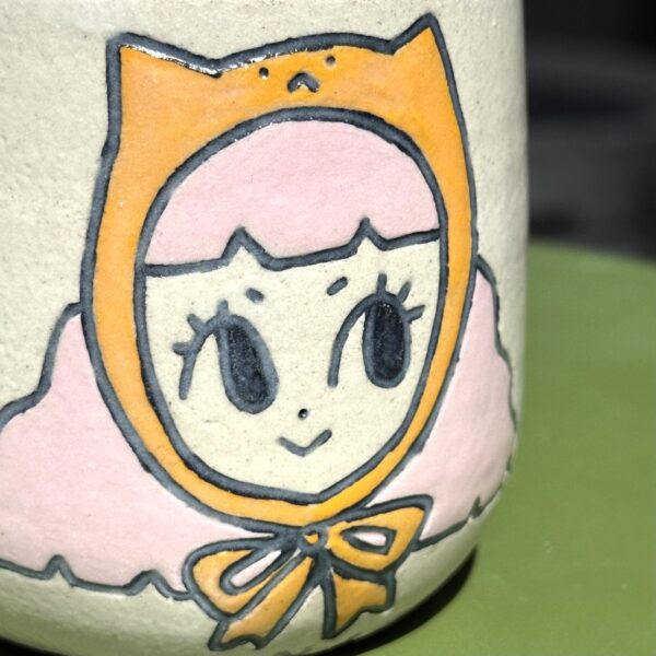 Cat girl Bow Mug - Image 3