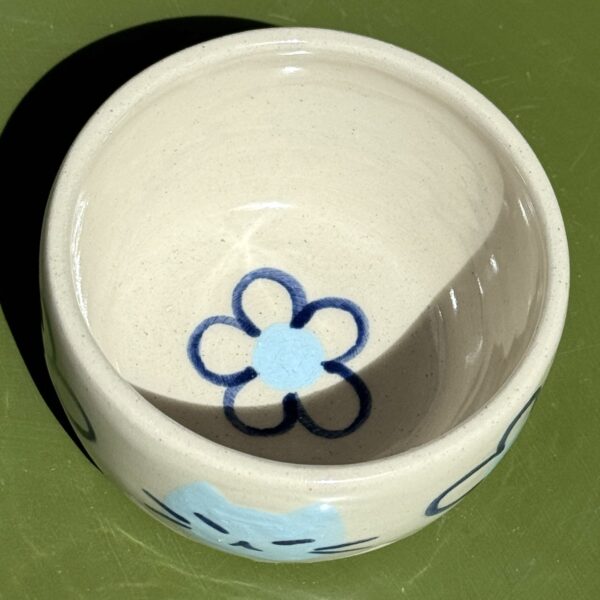 Blue Cat Flower Bowl - Image 3