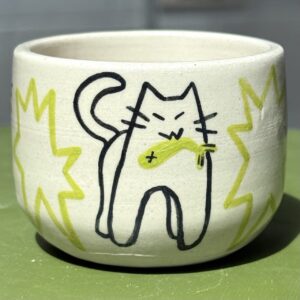 Green Cat Ramekin