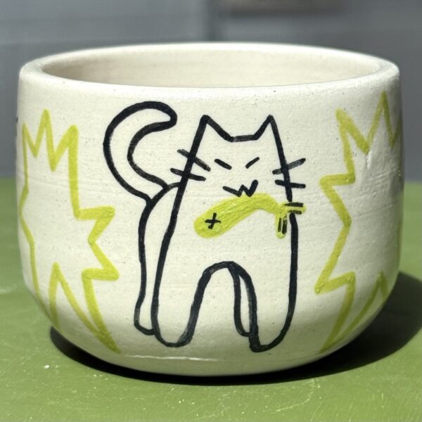 Green Cat Ramekin