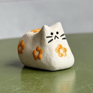 Orange Flower Cat