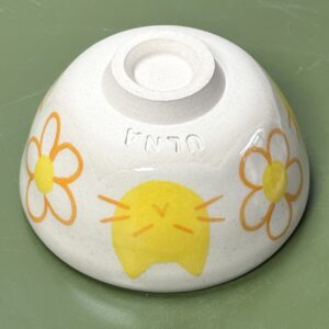 Yellow Cat Flower Bowl