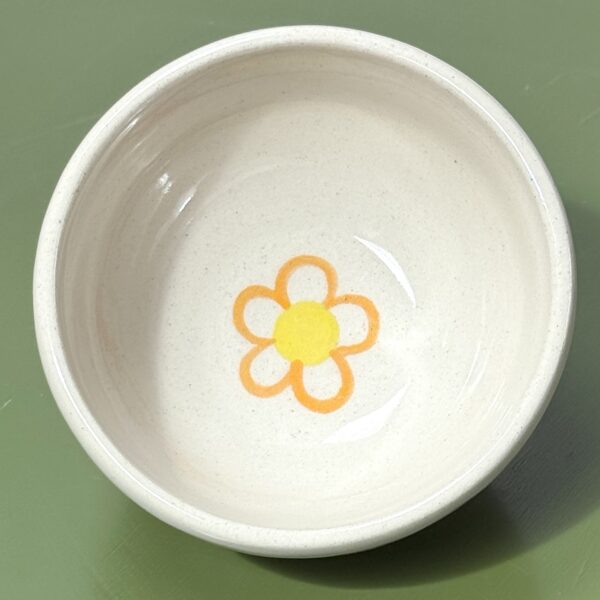 Yellow Cat Flower Bowl - Image 3