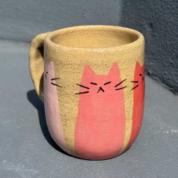 Big Pink Cat Mug - Image 2