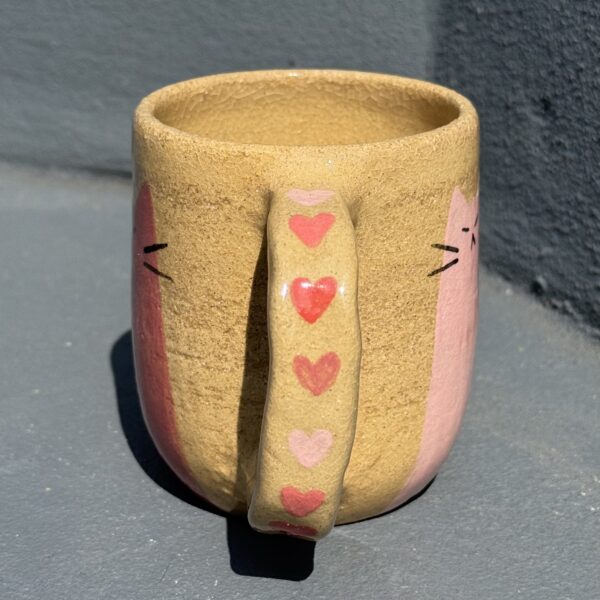 Big Pink Cat Mug - Image 5