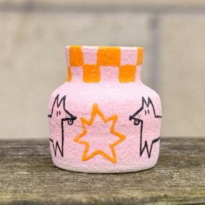Tiny Pointy Dog Vase