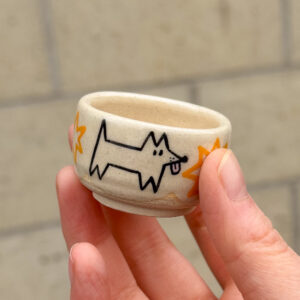 Tiny Pointy Dog Bowl