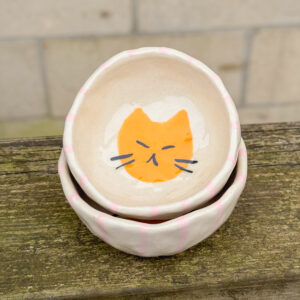 Snack Bowl Set: Orange Cats