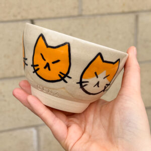 Bowl: Orange Cats
