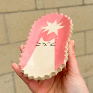 Trinket/Serving Dish: Long Cat