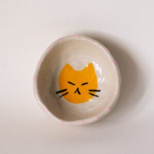 Orange Cat Snack Bowl
