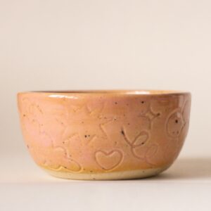 Bowl: Orange Doodles
