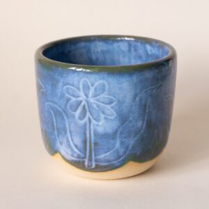 Blue Flowers Cup