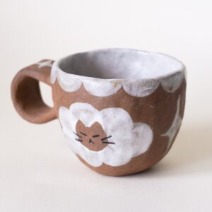 Brown Cloud Cat Mug