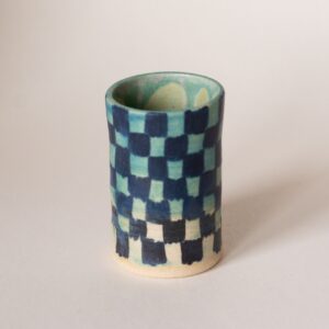 Tiny Checkerboard Vase