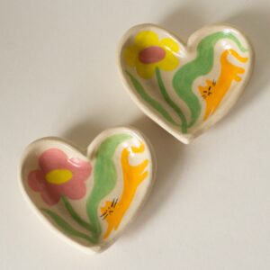 Flower Cat Trinket Dishes