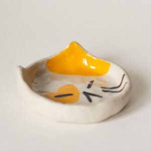 Orange Cat Trinket Dish