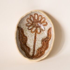 Speckle Flower Trinket Dish