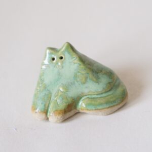 Green Lounging Cat