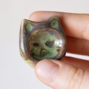 Worry Stone: Sage Cat